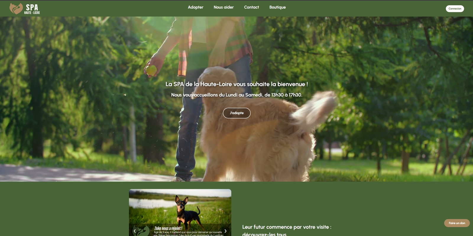 Refonte de site web de la SPA de Polignac